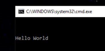 Photo of the words ‘Hello World’ on a computer screen