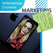 Charlene Voßenkämper ist – gemeinsam mit anderen Mitstreiterinnen – imim Marketing-Bereich des jungen Start-ups tätig.
