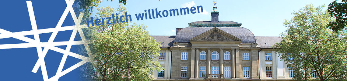 "Welcome" picture with the Wittelsbacherplatz in the background