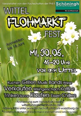Bild des Plakates des Flohmarktfestes