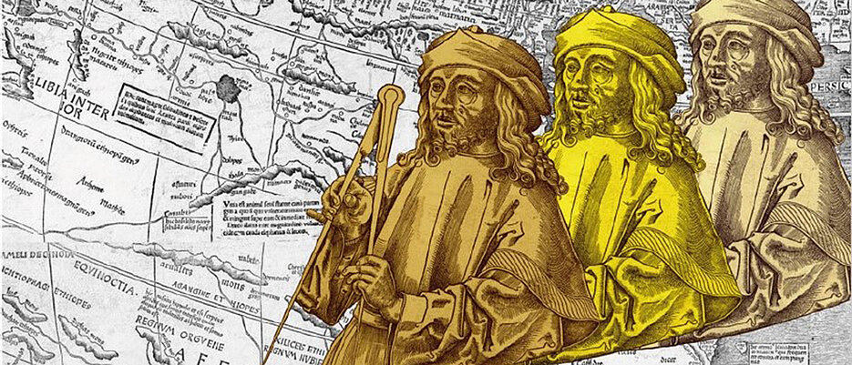 Das Cover des Essaybandes zeigt eine 1507 veröffentlichte Weltkarte, die erstmals die Bezeichnung ‚Amerika‘ enthält. Benannt wurde der ‚letzte unbekannte Kontinent‘ nach dem ebenfalls abgebildeten Amerigo Vespucci. Solche Praktiken, die langfristig eurozentrische Machtstrukturen festigten, legt das SPP 2130 offen.