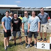 Das Team „besseralsunschlagbar“ landete auf Platz zwei beim Tauziehen.
