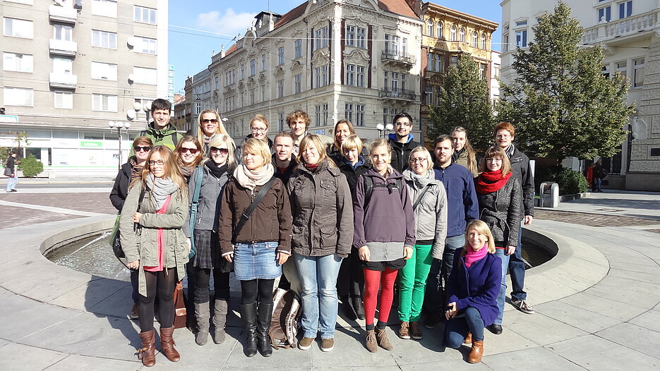 Lehramtsstudierende aus Würzburg auf Exkursion in Tschechien. (Foto: privat)