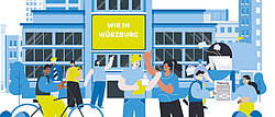 Werbebild für das Projekt "Wir in Würzburg"