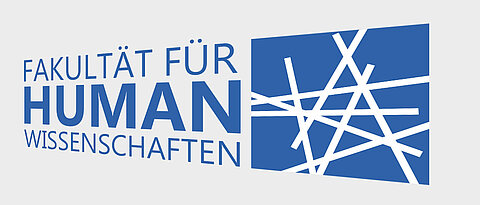 Logo der Fakultät mit "Fakultät für Humanwissenschaften" links neben dem Logo