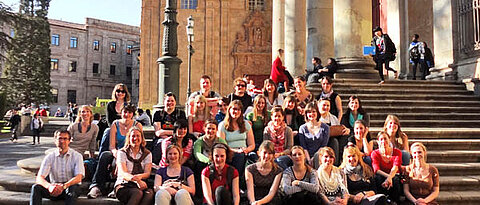 Lehramtsstudierende auf Exkursion in Salamanca. (Foto: privat)