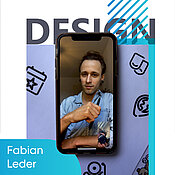 Grafikdesigner Fabian Leder ist für das spielerische Design der App verantwortlich. 