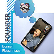 Daniel Mangoud-Fleuchhaus, Masterstudent im Studiengang „Management“, hatte die Idee für die App.