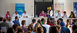 Bild der Podiumsdiskussion (Foto: Forum Nachhaltigkeit)